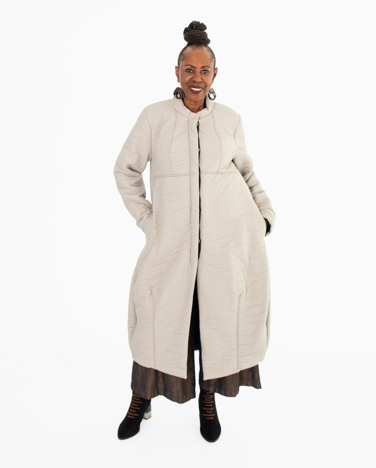 Kedziorek Textured Coat, Cloud - Essential Elements Chicago