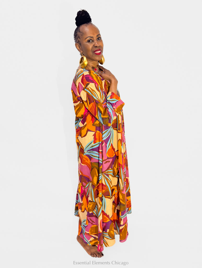 KikiSol Maxi Dress, Desert Fruit - Essential Elements Chicago