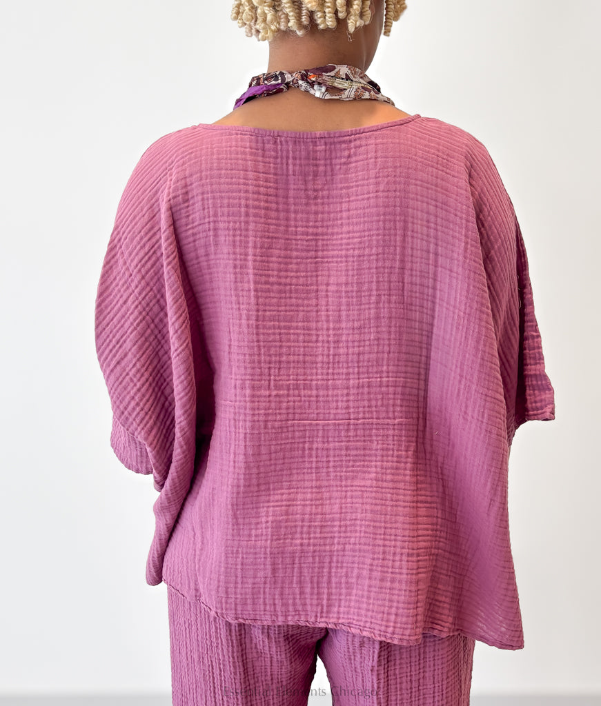 Kozan Alina Cotton Gauze Top - Essential Elements Chicago
