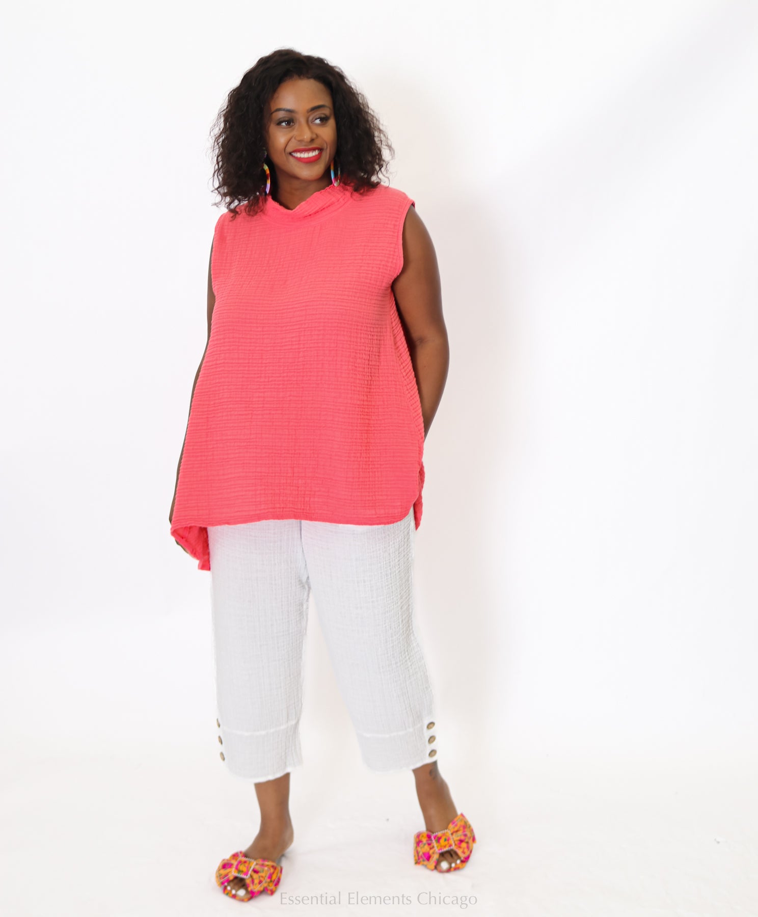 Kozan Harlow Cotton Gauze Tunic - Essential Elements Chicago