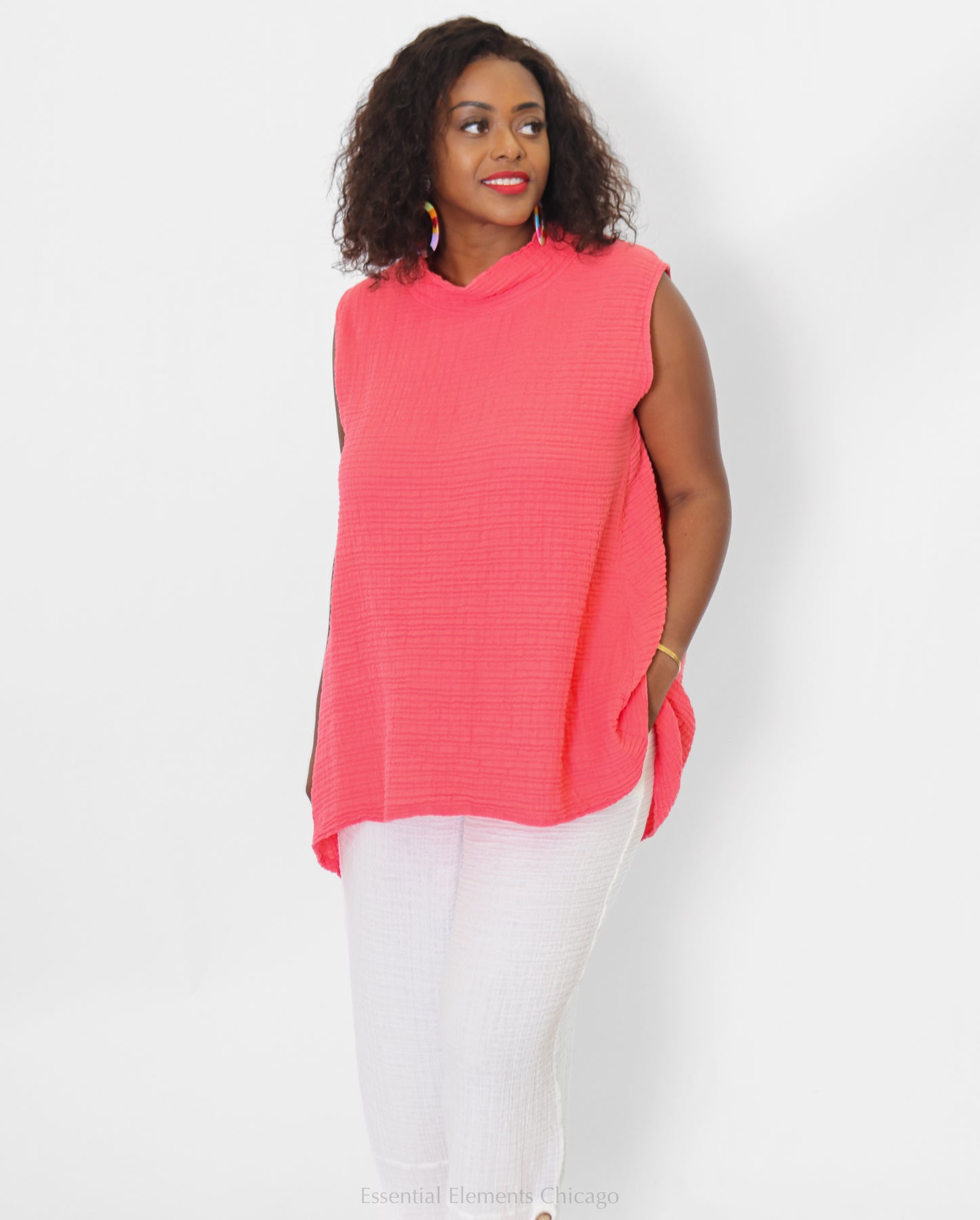 Kozan Harlow Cotton Gauze Tunic - Essential Elements Chicago