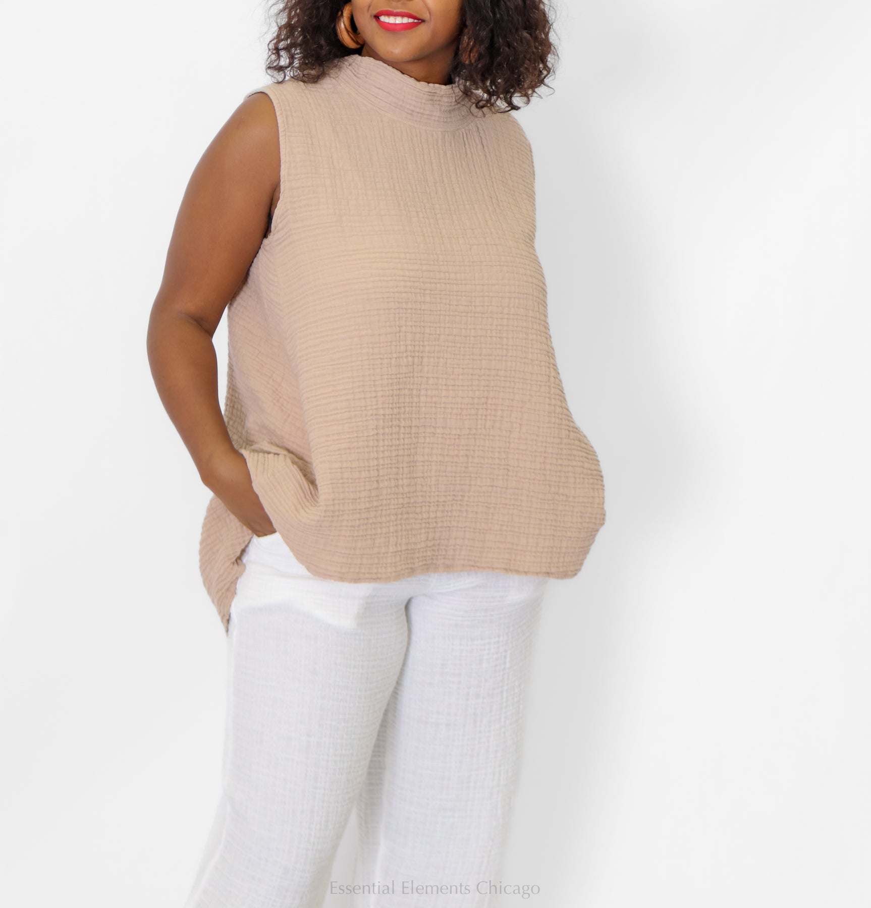 Kozan Harlow Cotton Gauze Tunic - Essential Elements Chicago