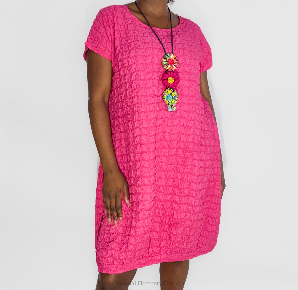 Kozan Simona Dress, Flamingo - Essential Elements Chicago