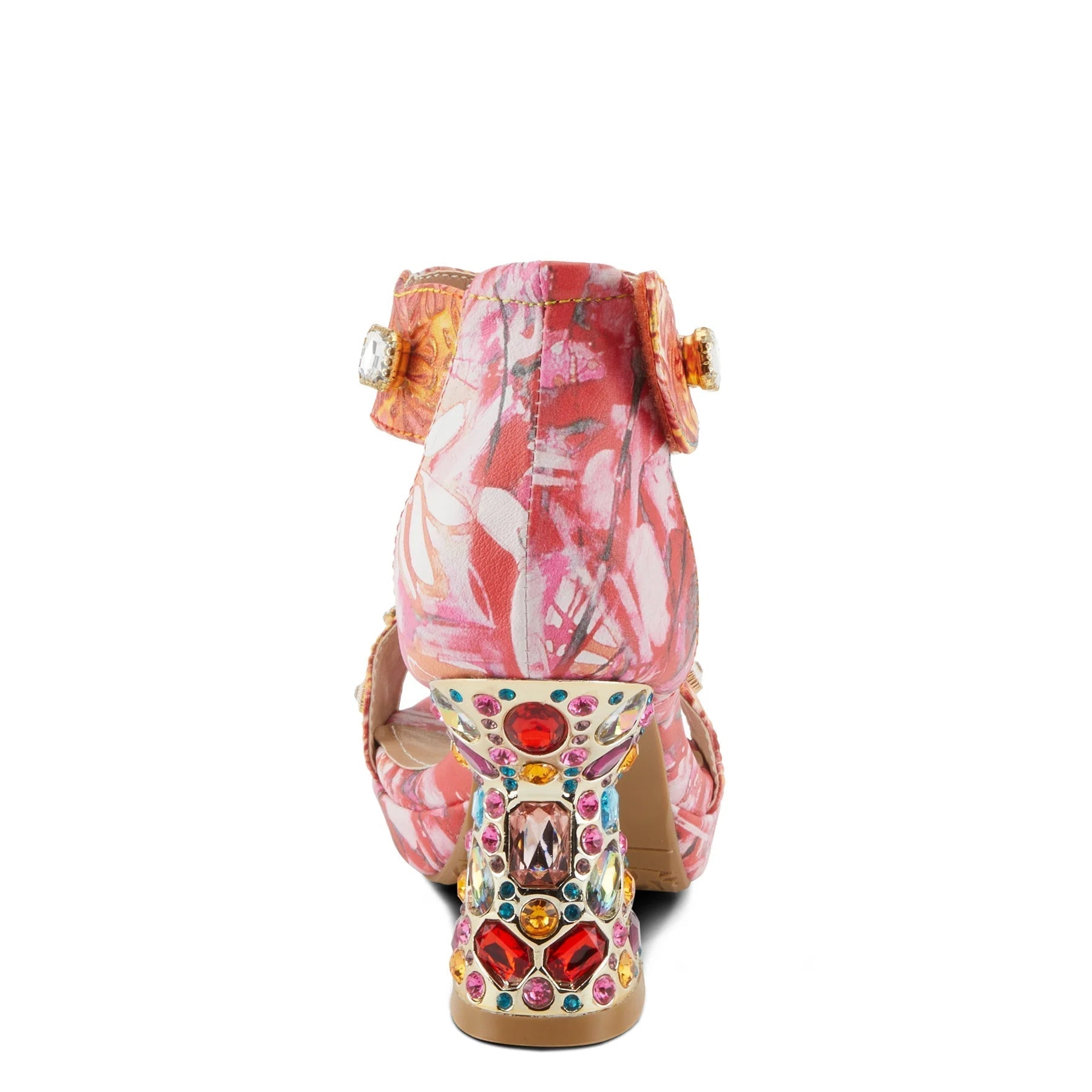 L'Artiste Jewel Sandal, Red - Essential Elements Chicago