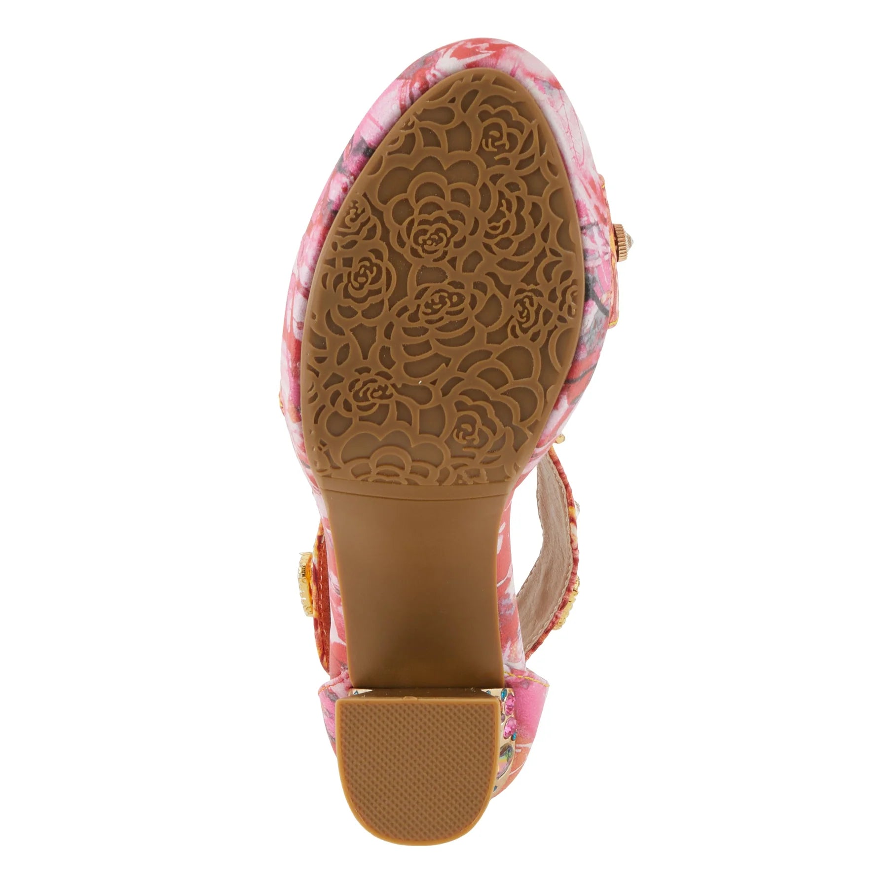 L'Artiste Jewel Sandal, Red - Essential Elements Chicago