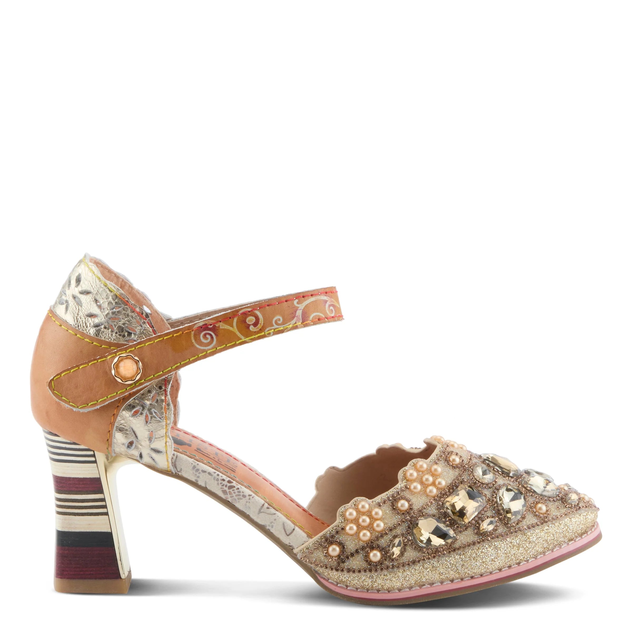 L'Artiste Queen Pump, Gold
