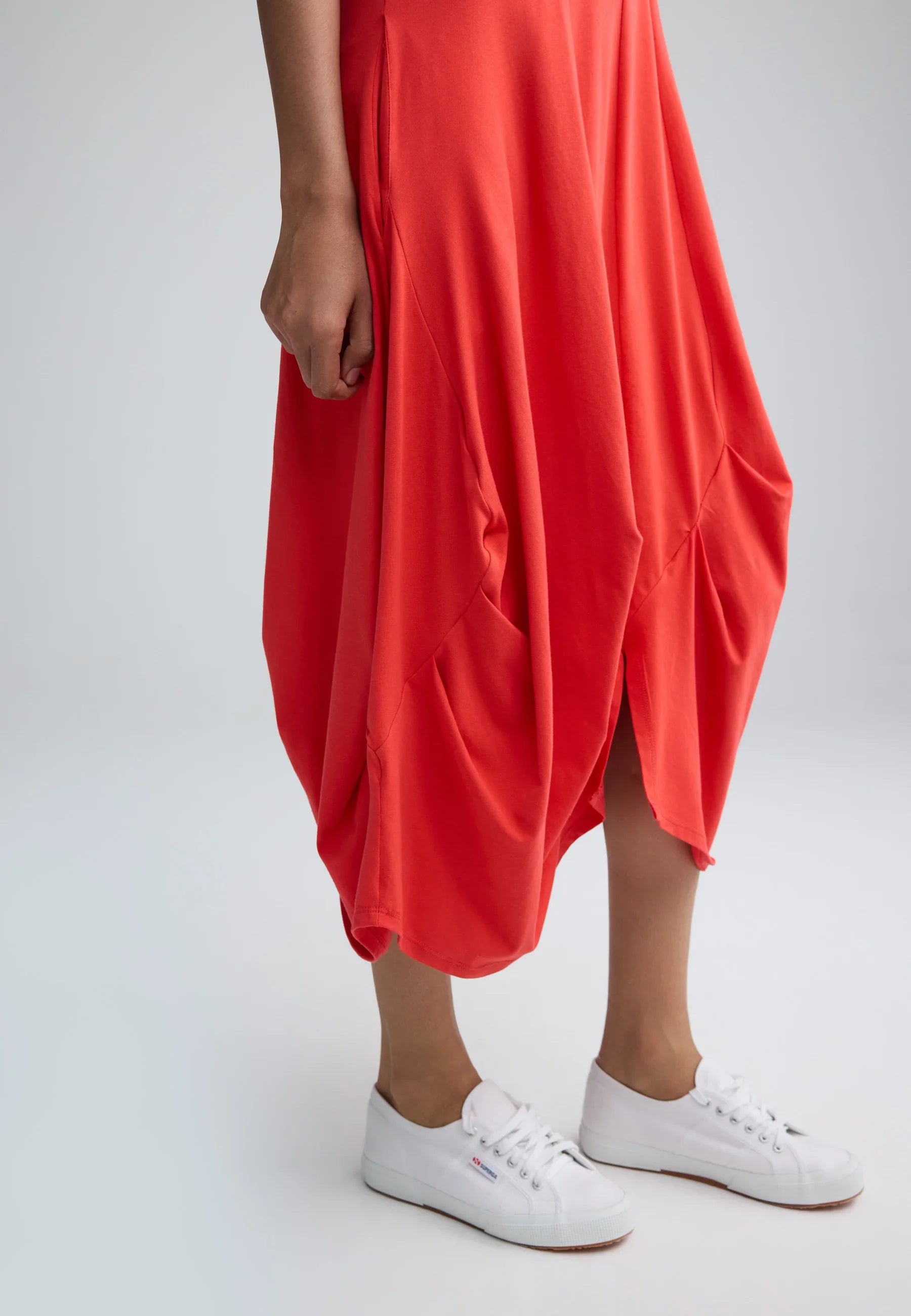 Luukaa Calista Dress, Vermillion - Essential Elements Chicago