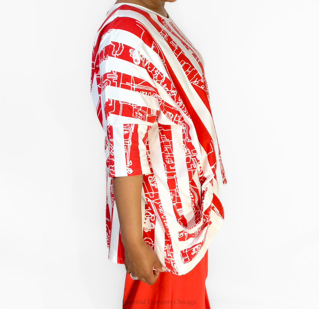 Luukaa Emryn Top, Vermillion - Essential Elements Chicago