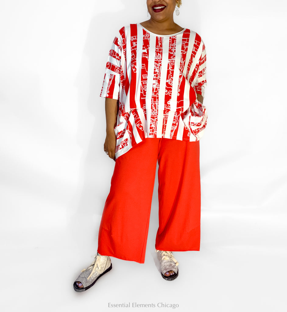 Luukaa Emryn Top, Vermillion - Essential Elements Chicago