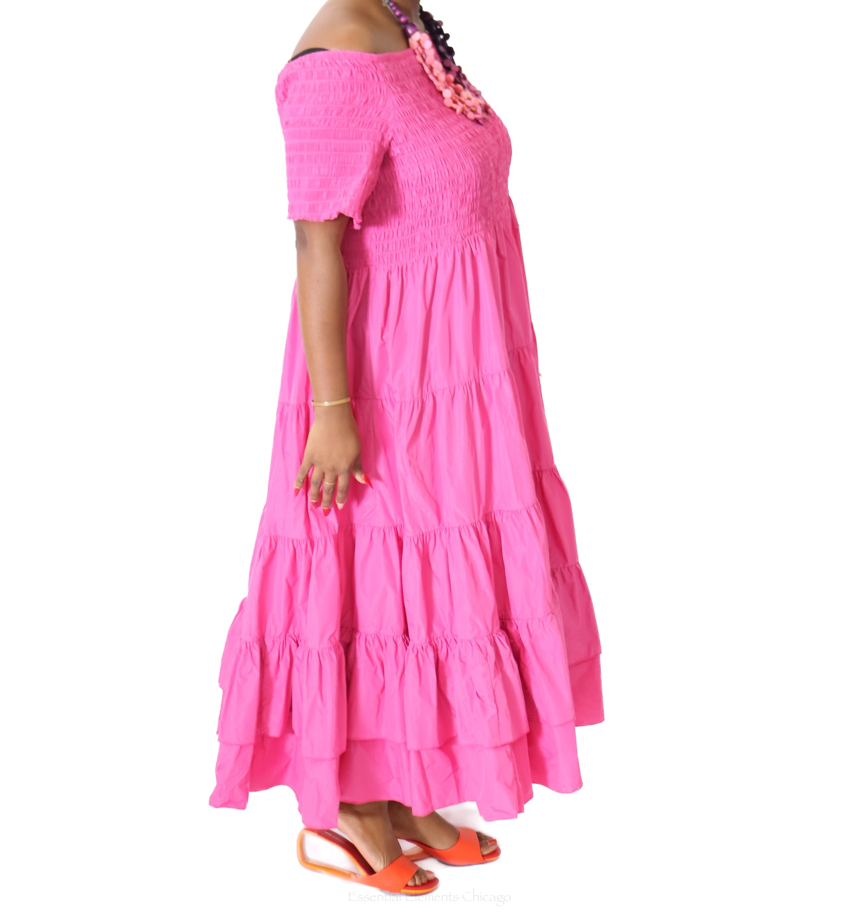 Luukaa Glow Off Shoulder Dress - Essential Elements Chicago