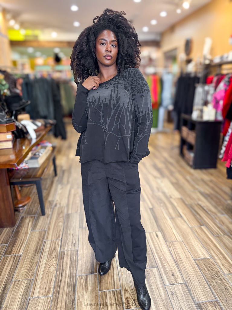 Luukaa Shade Selene Top, Ink - Essential Elements Chicago