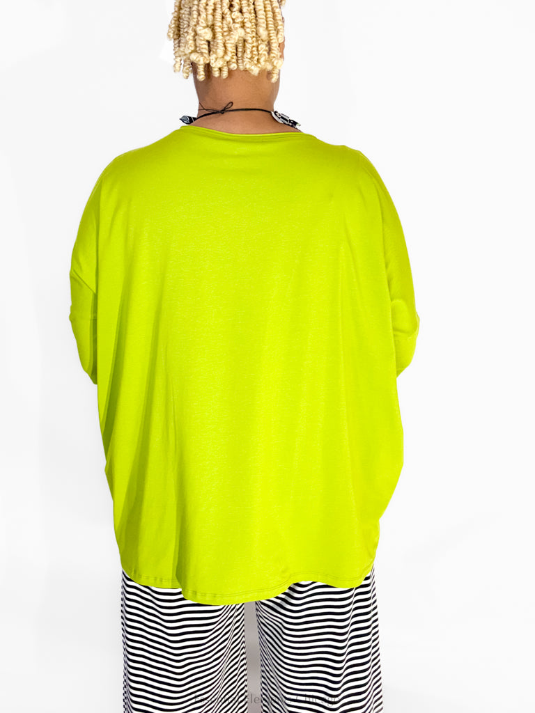 Luukaa Solene Top, Lime - Essential Elements Chicago
