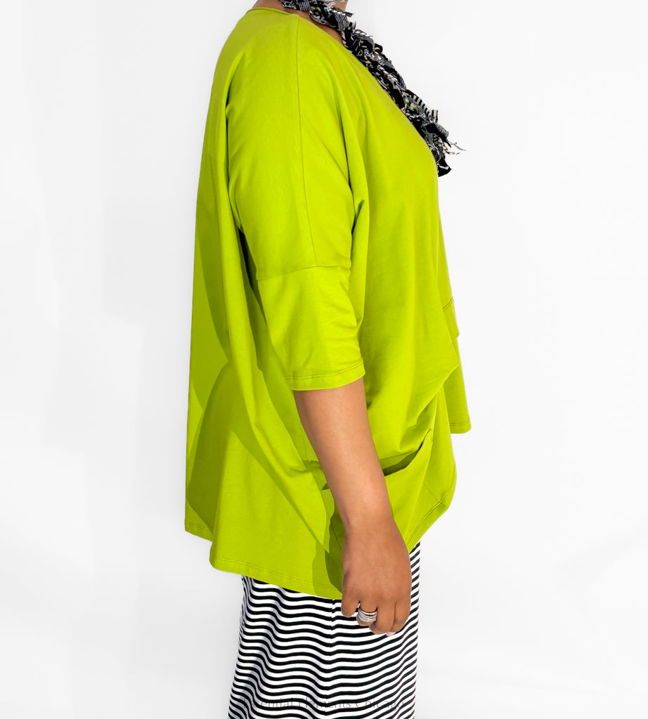 Luukaa Solene Top, Lime - Essential Elements Chicago
