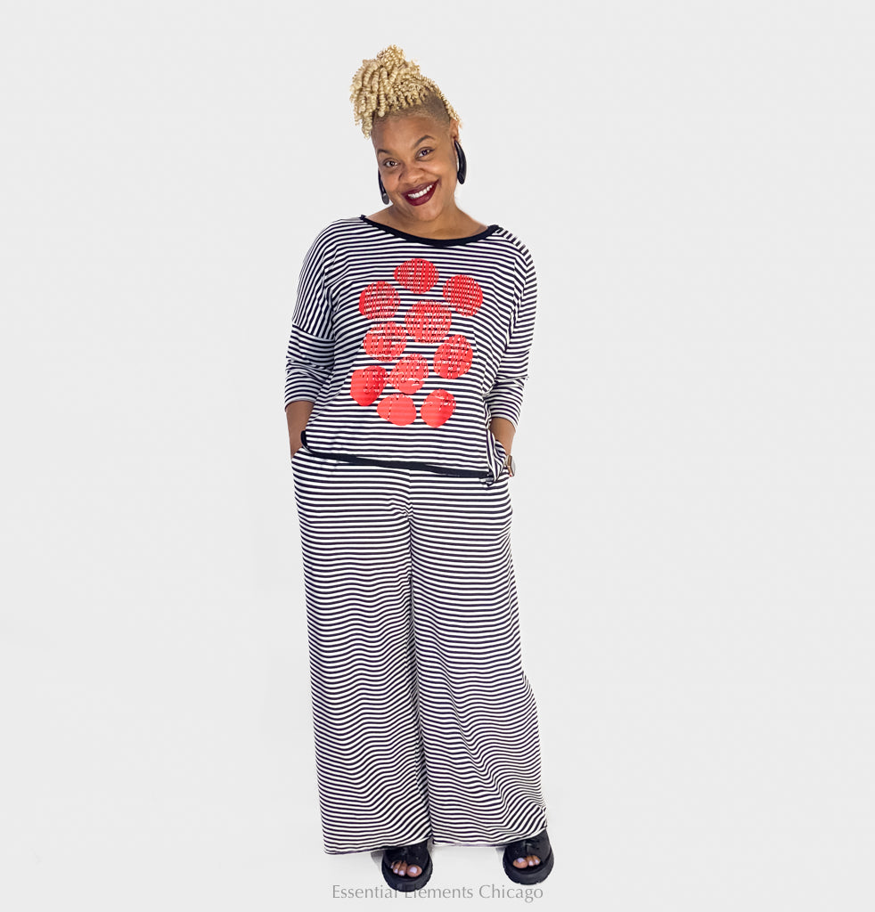 Luukaa Tessa Striped Top - Essential Elements Chicago