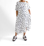 Matthildur Everly Dress Ivory Dots Clothing - Dress by MATTHILDUR | Essential Elements Chicago