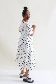 Matthildur Everly Dress Ivory Dots Clothing - Dress by MATTHILDUR | Essential Elements Chicago
