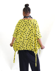 Matthildur Kisa Top, Lemon Dot Lemon Dots Clothing - Top by MATTHILDUR | Essential Elements Chicago
