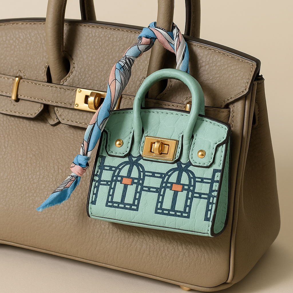 Mini-Tote Handbag Charm - Essential Elements Chicago