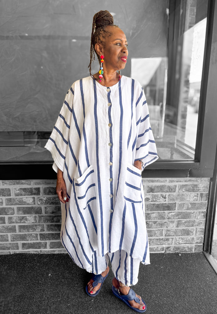 Monroe Linen Tunic - Essential Elements Chicago