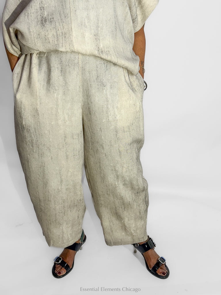 Moyuru Textured Pants, Grey - Essential Elements Chicago