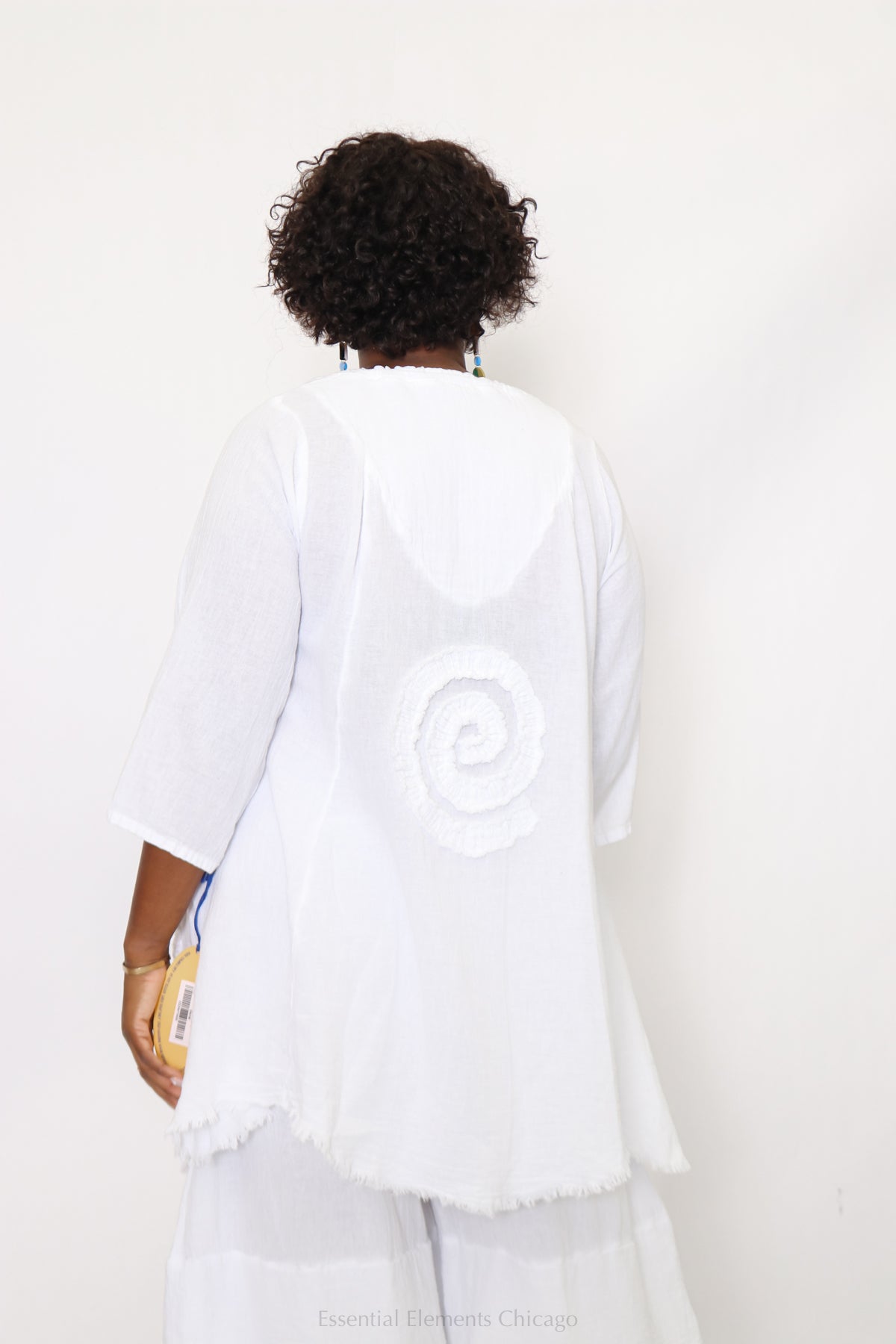 Oh My Gauze Circle Top, Snow - Essential Elements Chicago