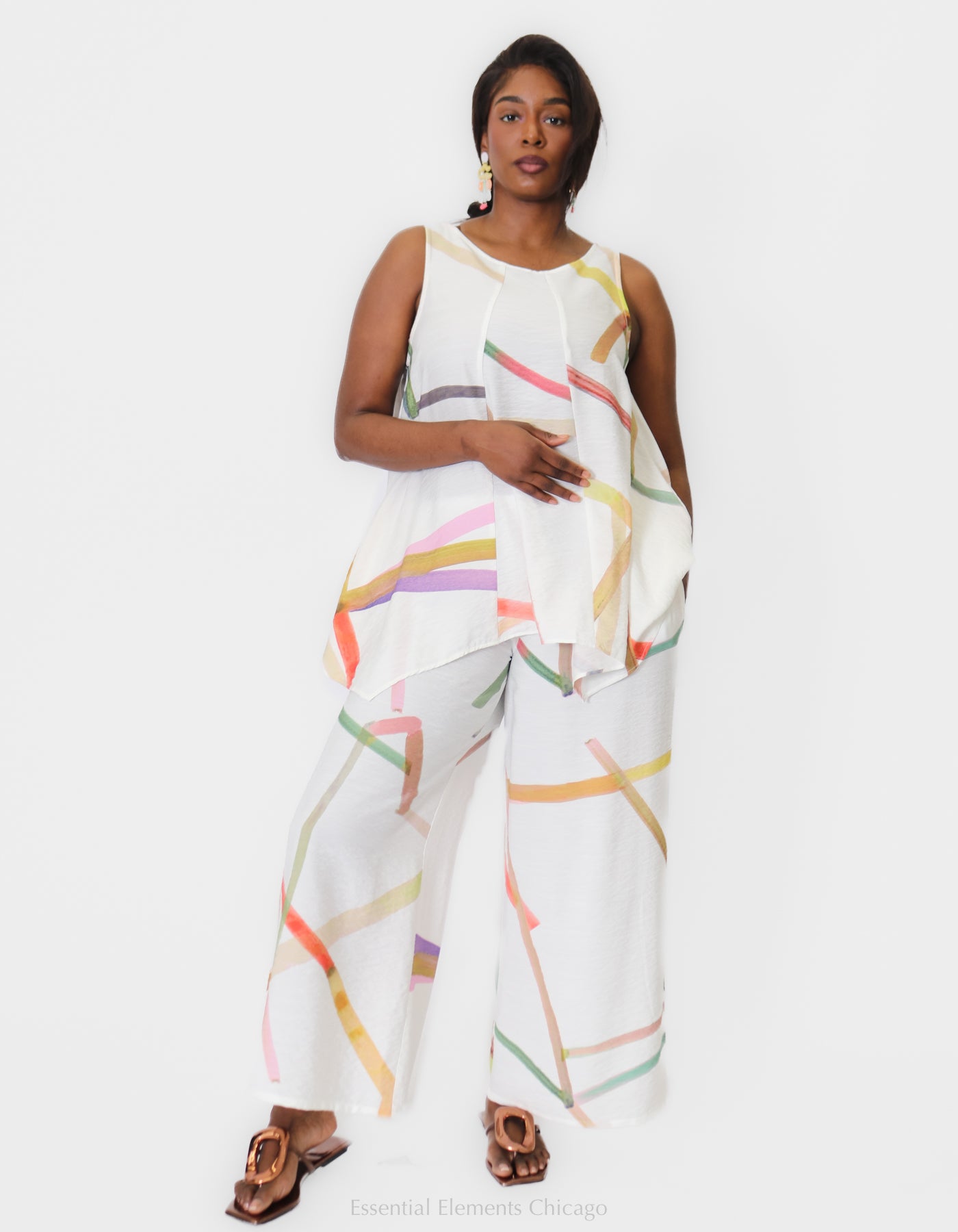 Ozai N Ku Brushstroke Trousers - Essential Elements Chicago