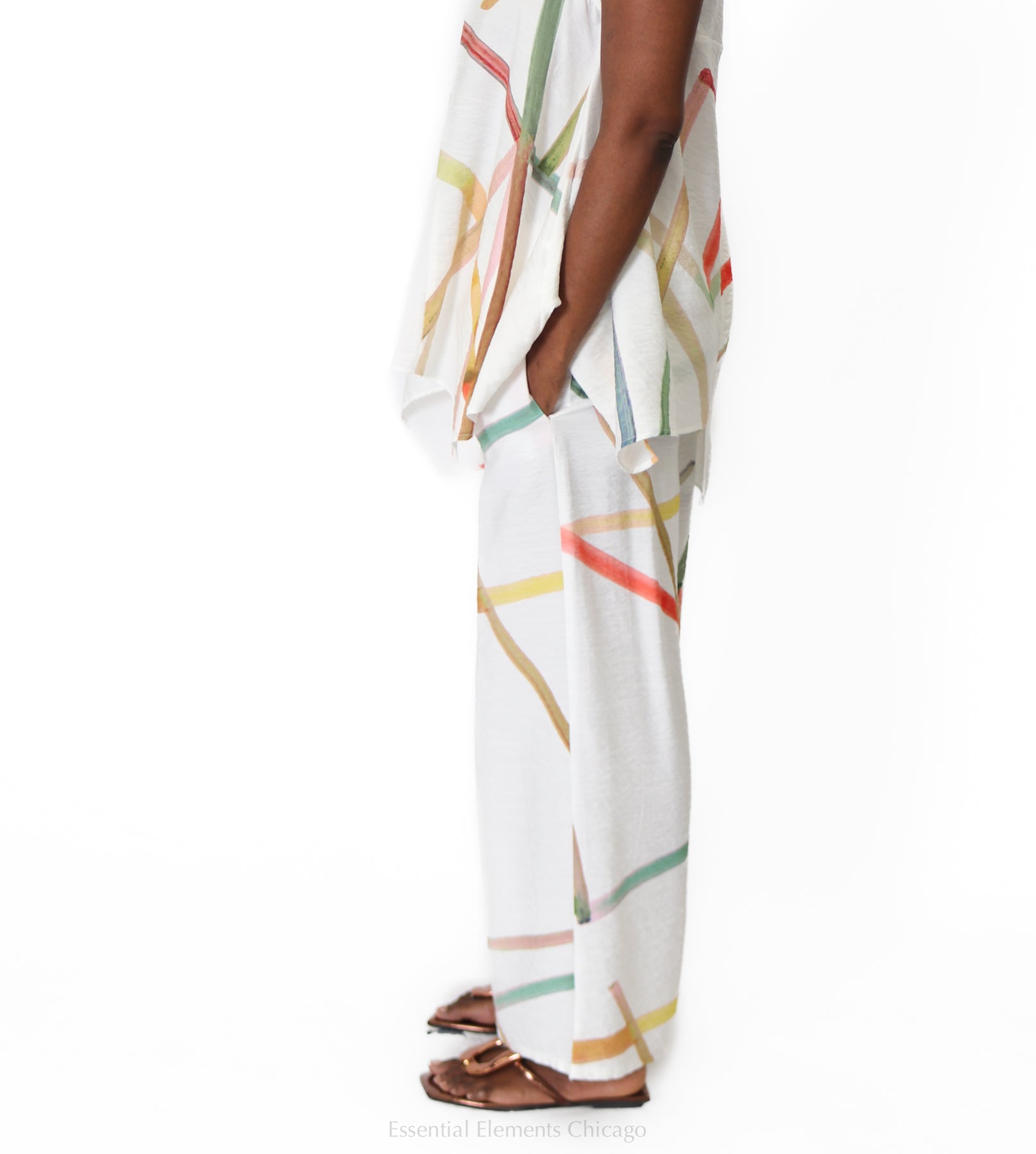 Ozai N Ku Brushstroke Trousers - Essential Elements Chicago