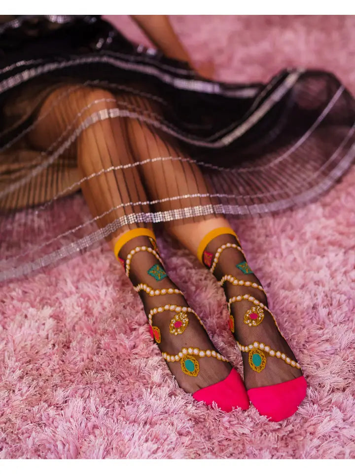 Sock Candy Pearls & Jewels Socks - Essential Elements Chicago