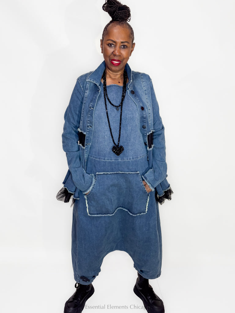 Pluslavie Denim Jumpsuit - Essential Elements Chicago