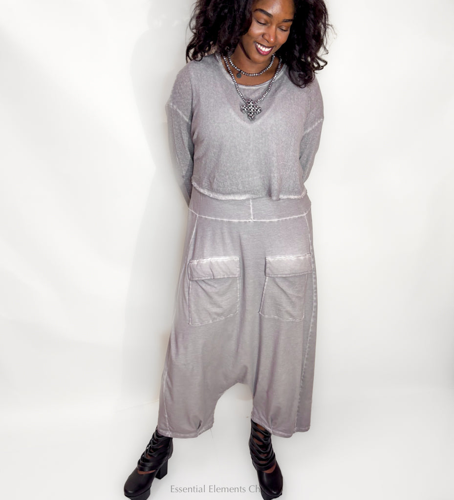 Pluslavie Snuggle Shirt Mesh, Cement - Essential Elements Chicago