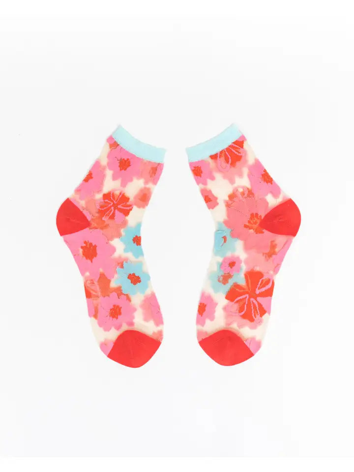 Sock Candy SS21-9 Ribbon Roses Ankle Sock