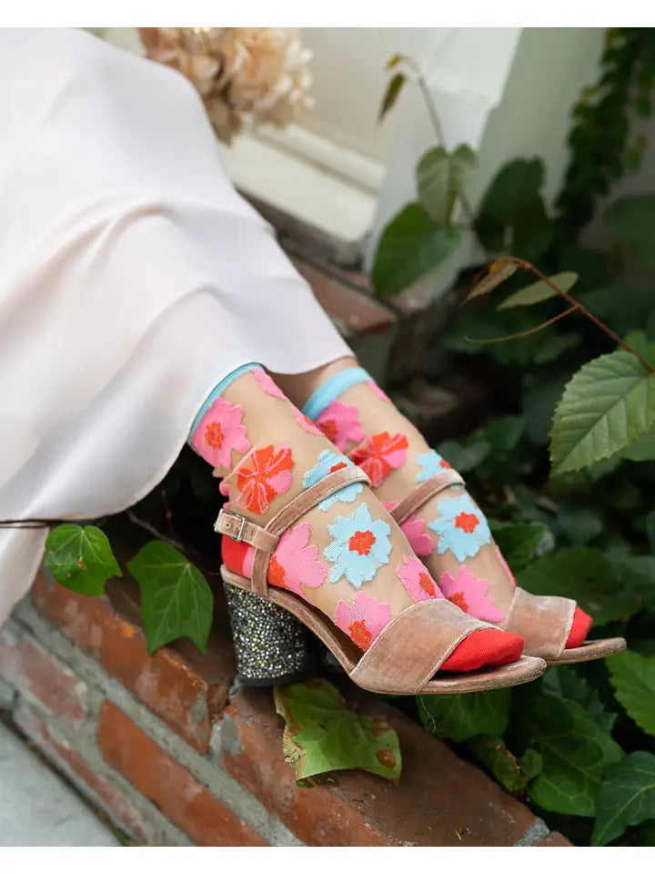 Sock Candy SS21-9 Ribbon Roses Ankle Sock
