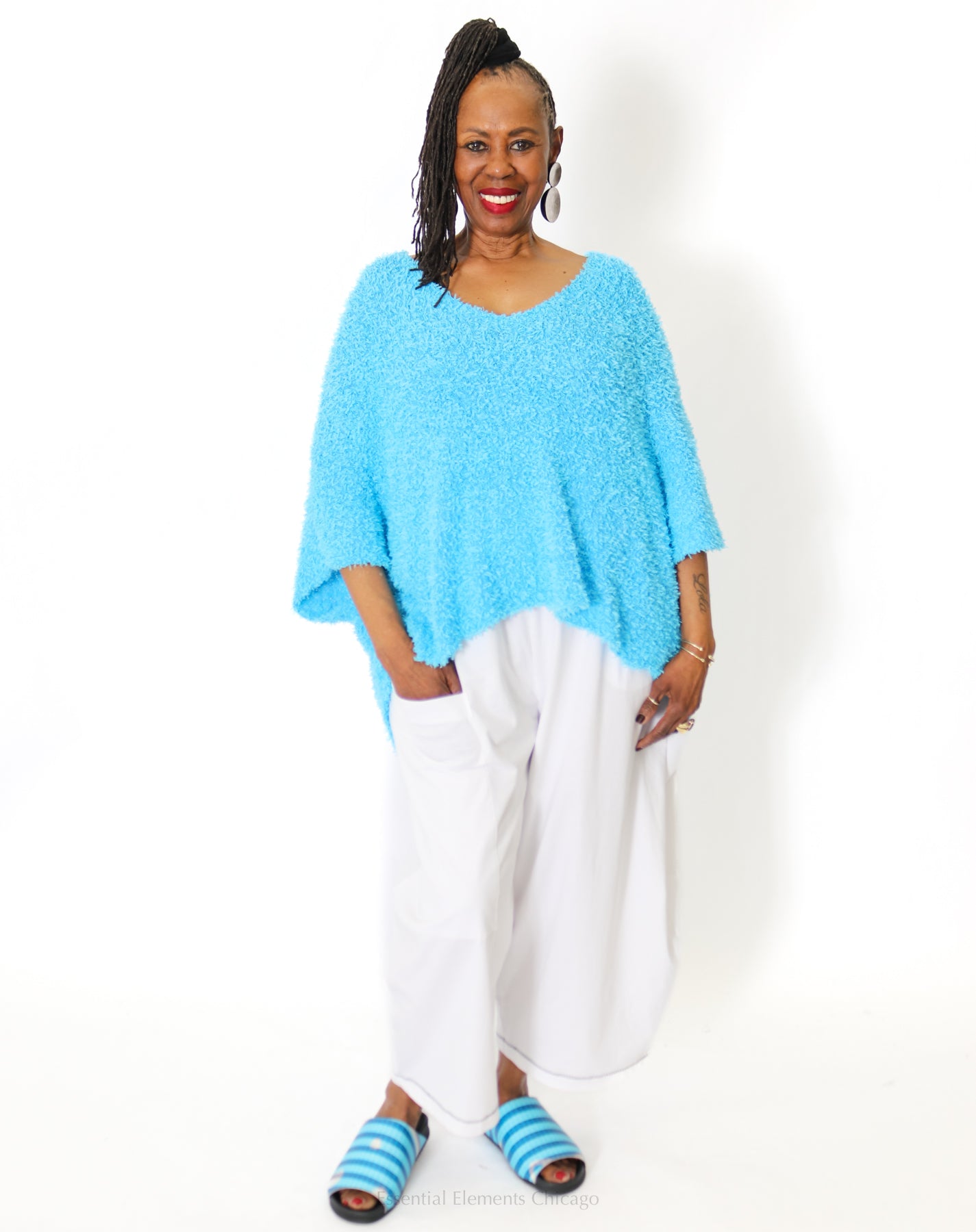 Rundholz Looped Pullover, Malibu - Essential Elements Chicago