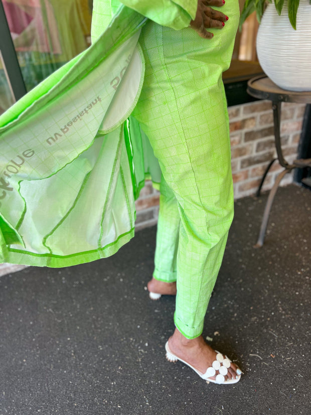 Rundholz Slim Lime Trousers Plc Lime Prt Clothing - Pant by Rundholz | Essential Elements Chicago