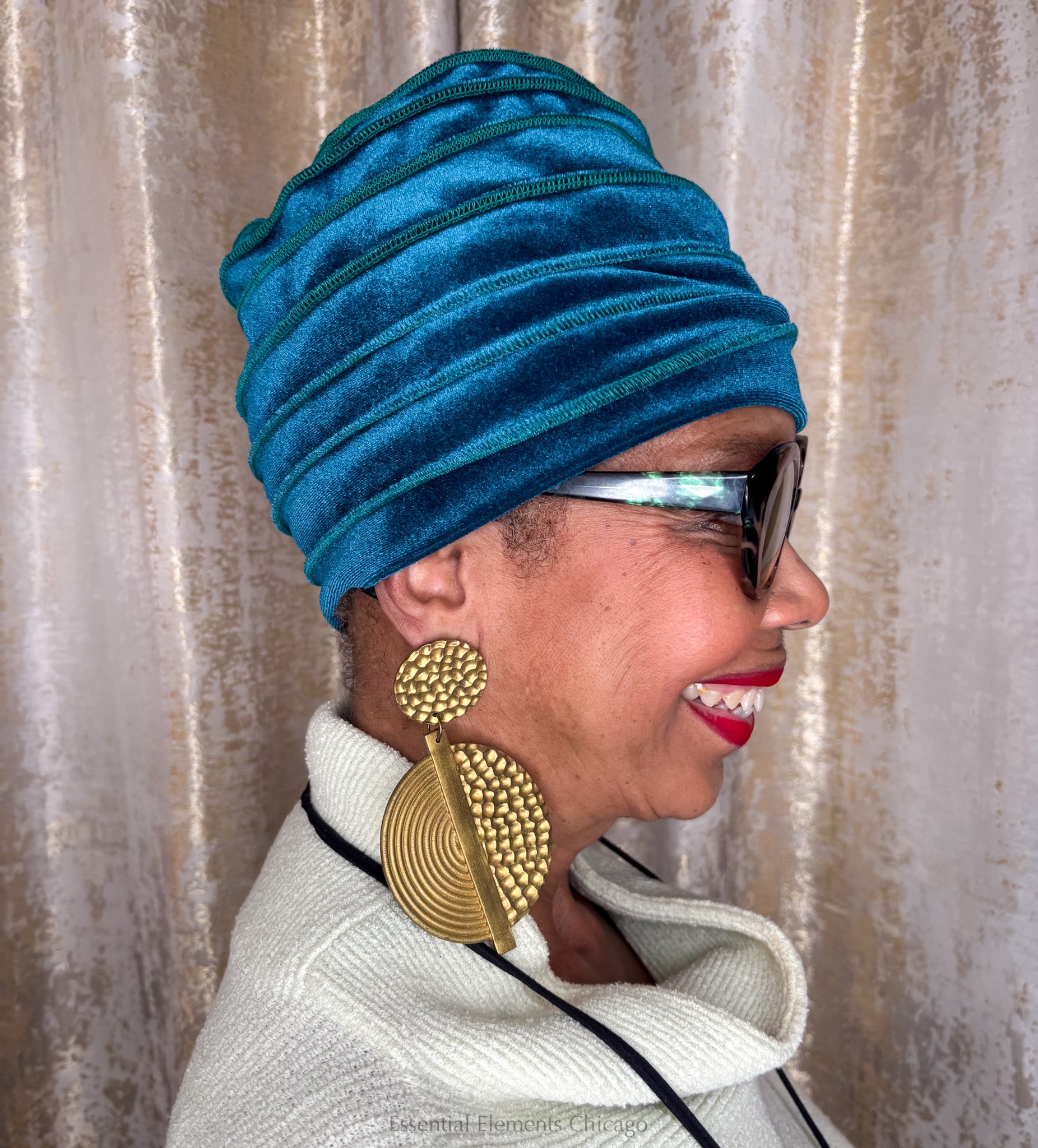 Sconi Legacy Petrol Blue Velour Slinky