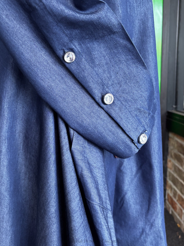 She Blessed Denim Dress - Essential Elements Chicago