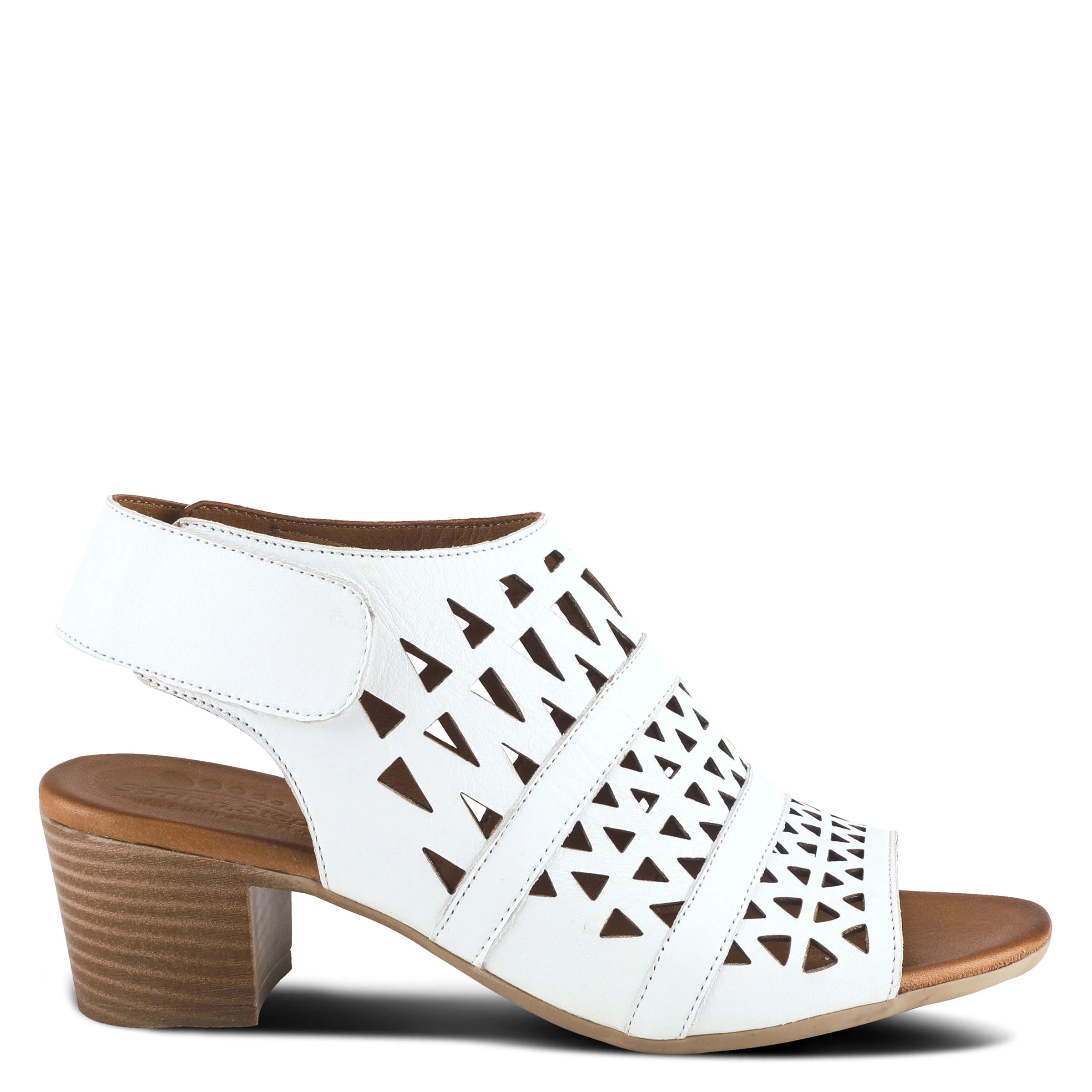 Spring Step Dorotha Sandals, White - Essential Elements Chicago