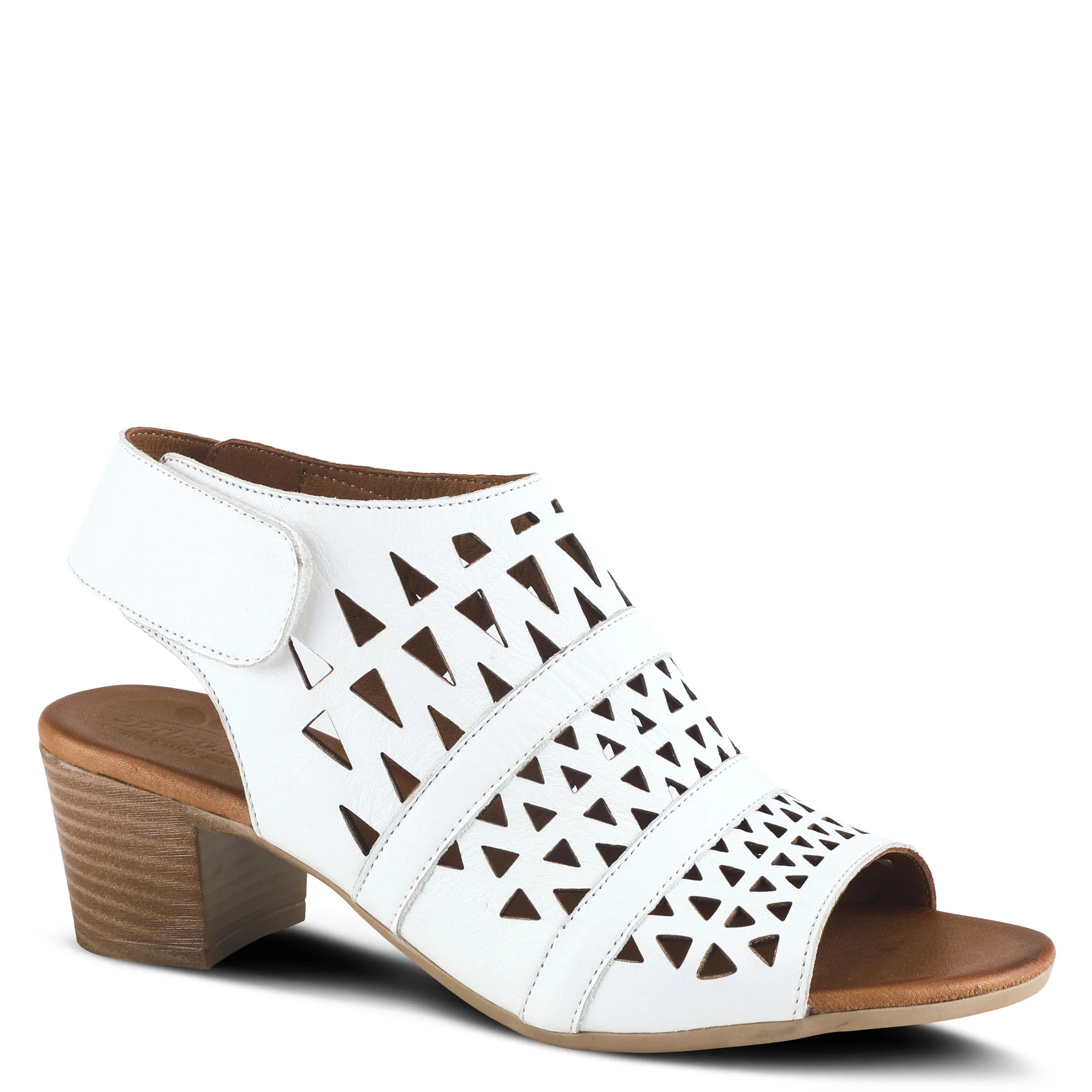 Spring Step Dorotha Sandals, White - Essential Elements Chicago