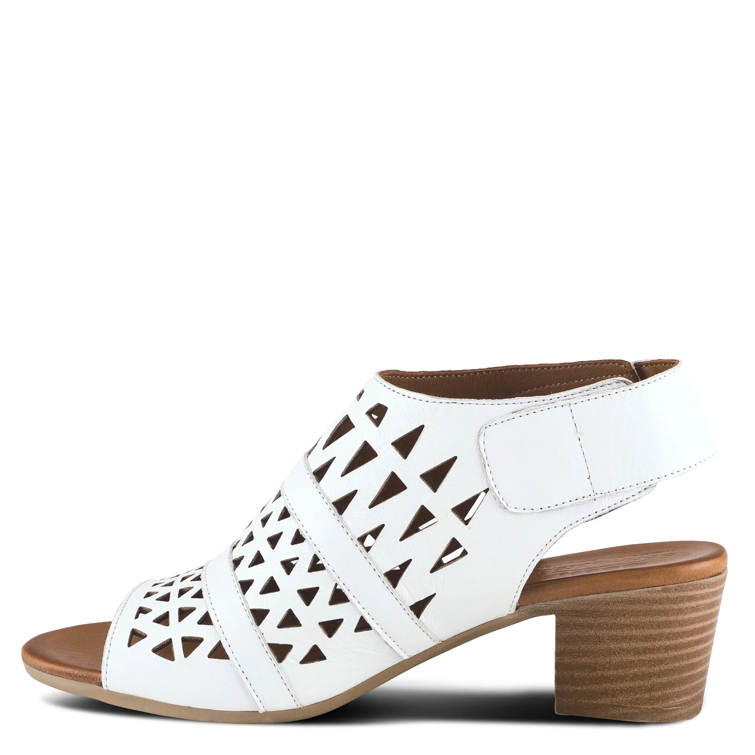 Spring Step Dorotha Sandals, White - Essential Elements Chicago