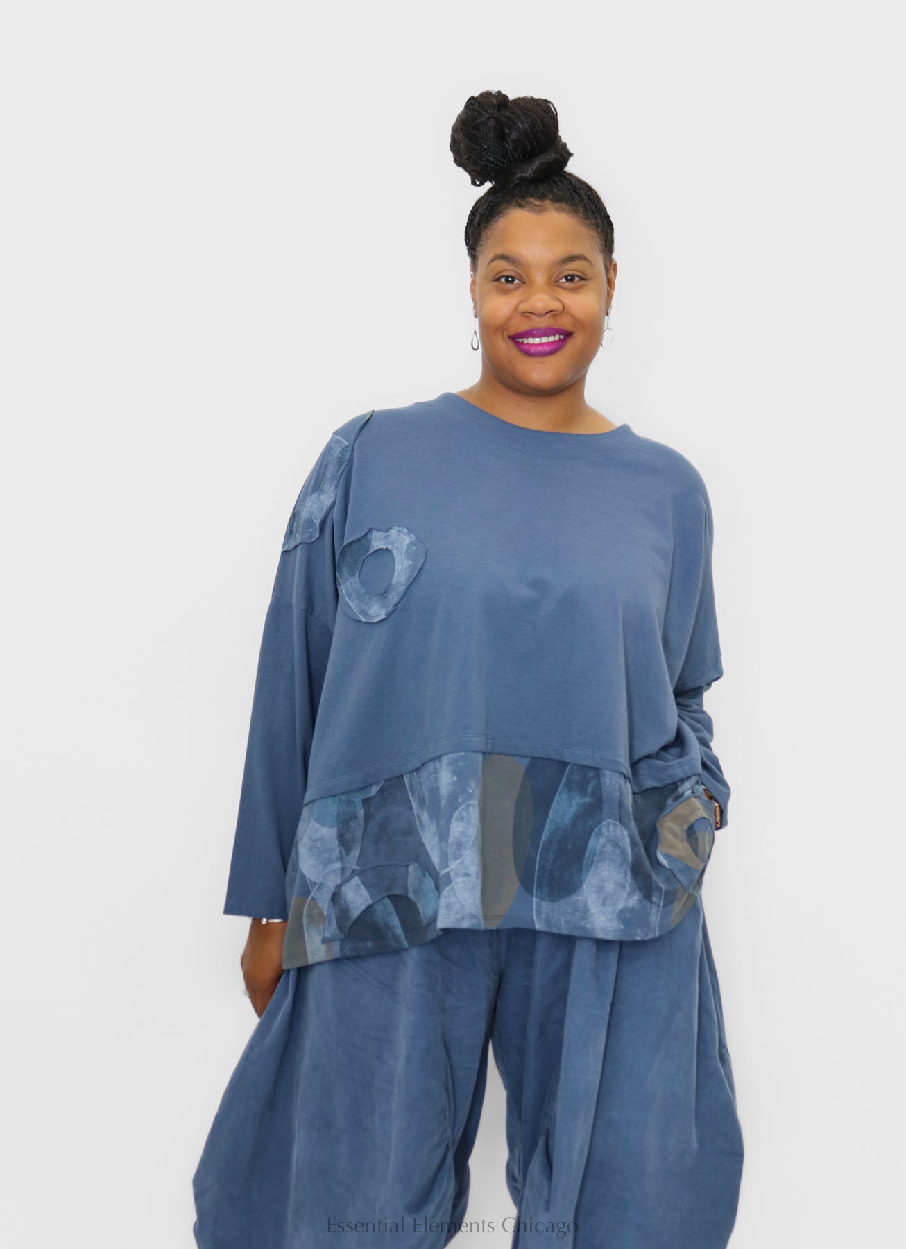 T by Transparente Patch Top - Essential Elements Chicago