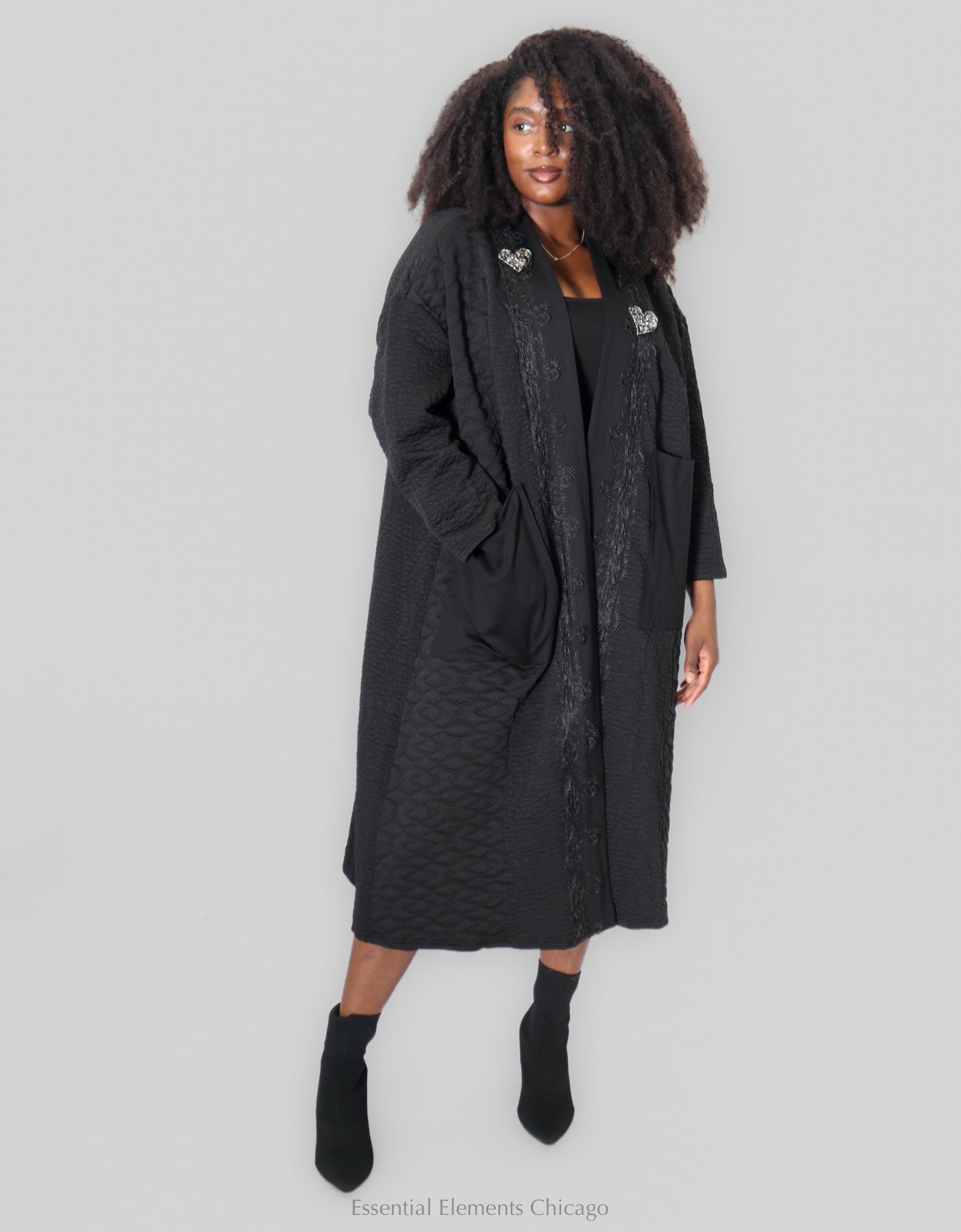 Terra Brooch Cardi Coat
