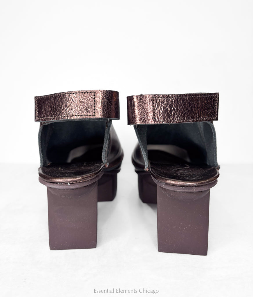 Trippen Simoon Mule, Copper - Essential Elements Chicago