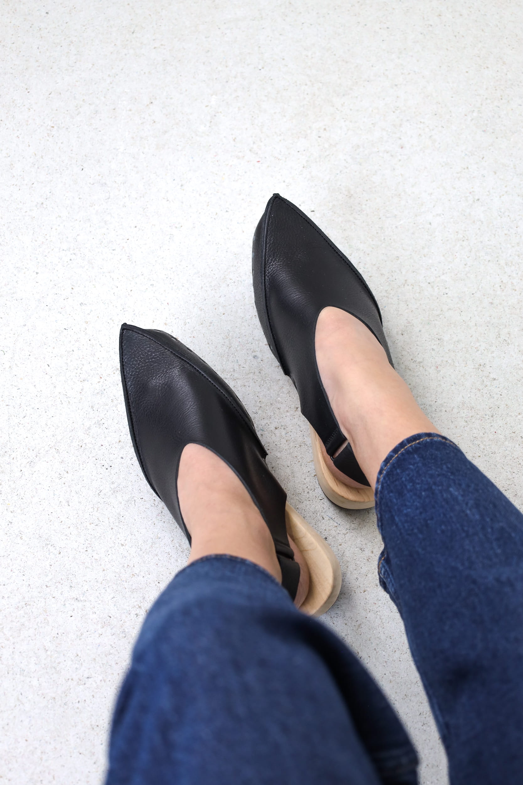 Trippen Taifun Mule, Black - Essential Elements Chicago