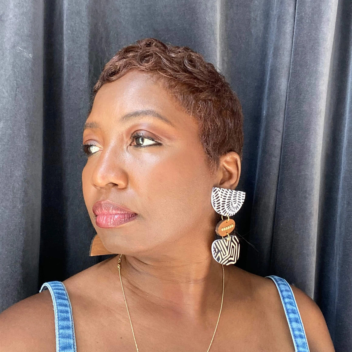 XOXO Different Strokes Asymmetrical Earrings