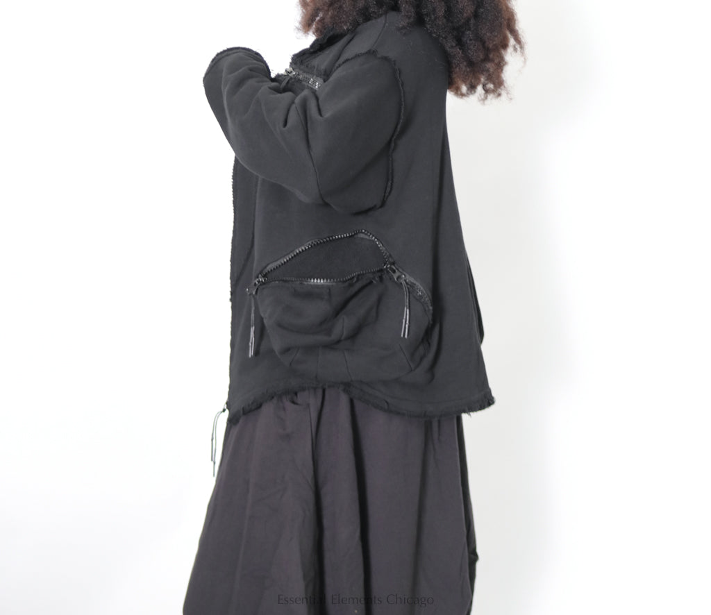 Zilberman Multi Zip Jacket, Black - Essential Elements Chicago