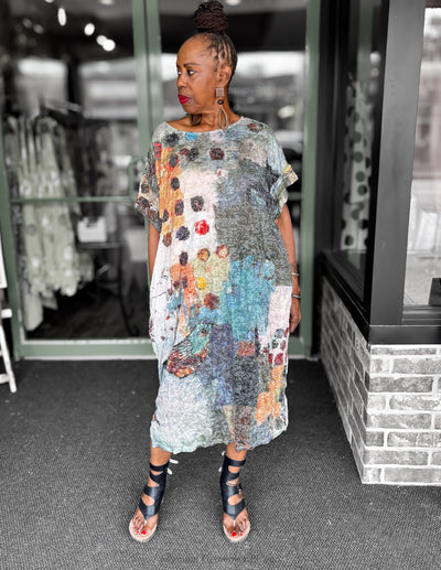 3 Potato Relaxed Midi Dress - Essential Elements Chicago