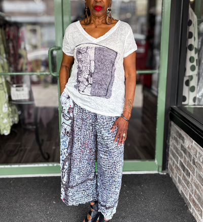 3 Potato Wide Leg Abstract Pant - Essential Elements Chicago