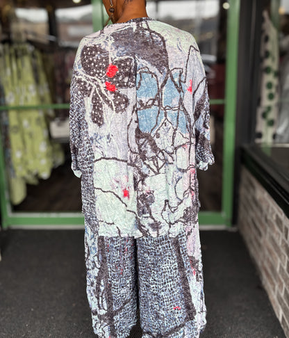 3 Potato Mixed Print  Top