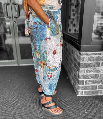 3 Potato Cropped Wide Pants