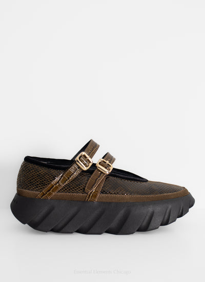 4ccccees Tura Ballet Flat, Ebony - Essential Elements Chicago